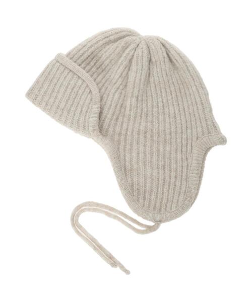 Samansa Mos2（サマンサ モスモス）の「ニットフライトキャップ（ハット・レディース・オフホワイト/ブラウン・F）」の17枚目の写真