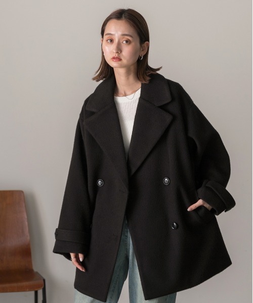 ad thie（アドティエ）の「シャギーコクーンミドルコート