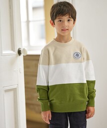 J.PRESS（ジェイプレス）の「【100-130cm】COMBI トリコロール トレーナー（スウェット）」