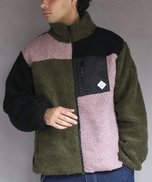 ８(eight)（エイト）の「ボアブルゾン（ブルゾン・メンズ・カーキ/ライトパープル/その他1/その他2/その他3/ベージュ/その他4/ホワイト/ダークグリーン・MEDIUM/X-LARGE/LARGE）」の6枚目の写真