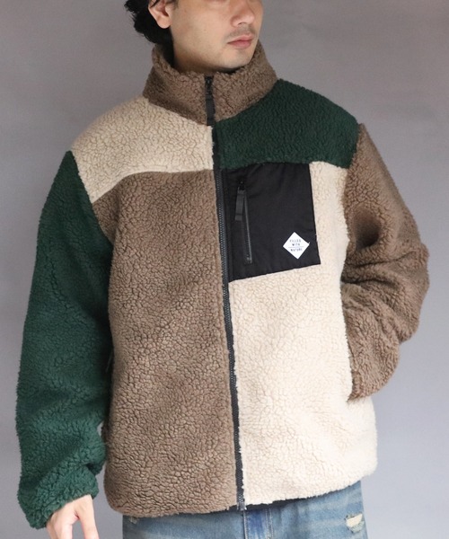 ８(eight)（エイト）の「ボアブルゾン（ブルゾン・メンズ・カーキ/ライトパープル/その他1/その他2/その他3/ベージュ/その他4/ホワイト/ダークグリーン・MEDIUM/X-LARGE/LARGE）」の7枚目の写真