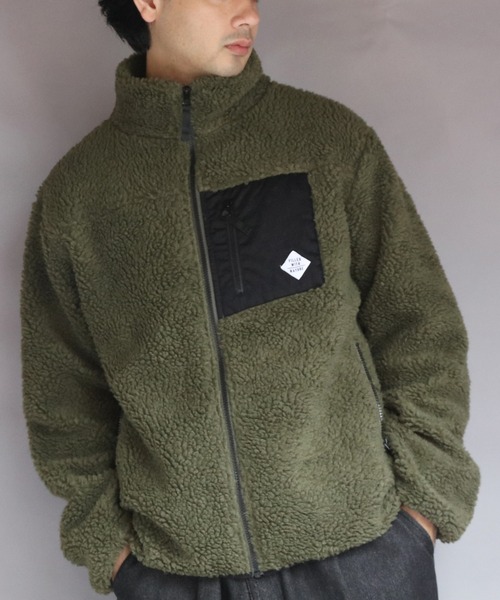 ８(eight)（エイト）の「ボアブルゾン（ブルゾン・メンズ・カーキ/ライトパープル/その他1/その他2/その他3/ベージュ/その他4/ホワイト/ダークグリーン・MEDIUM/X-LARGE/LARGE）」の5枚目の写真