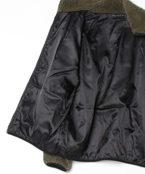 ８(eight)（エイト）の「ボアブルゾン（ブルゾン・メンズ・カーキ/ライトパープル/その他1/その他2/その他3/ベージュ/その他4/ホワイト/ダークグリーン・MEDIUM/X-LARGE/LARGE）」の10枚目の写真