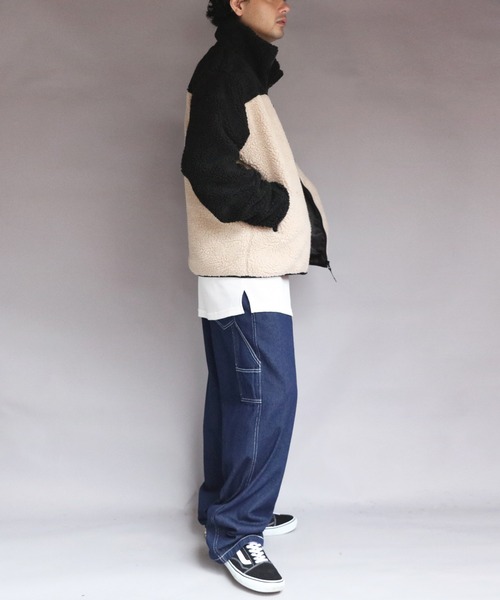 ８(eight)（エイト）の「ボアブルゾン（ブルゾン・メンズ・カーキ/ライトパープル/その他1/その他2/その他3/ベージュ/その他4/ホワイト/ダークグリーン・MEDIUM/X-LARGE/LARGE）」の20枚目の写真