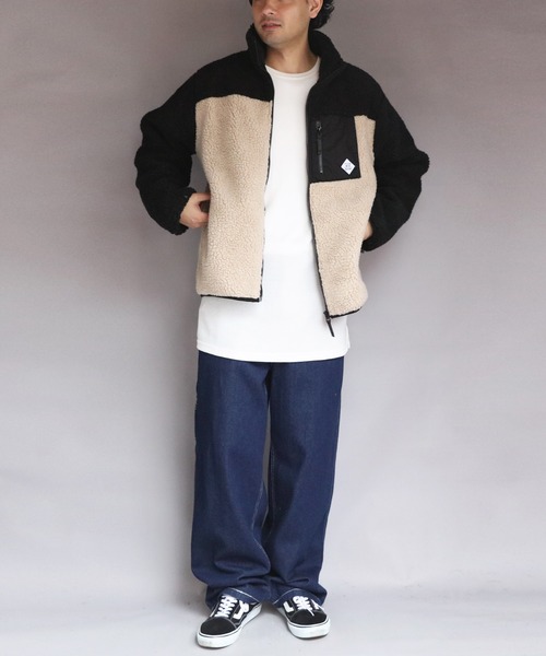 ８(eight)（エイト）の「ボアブルゾン（ブルゾン・メンズ・カーキ/ライトパープル/その他1/その他2/その他3/ベージュ/その他4/ホワイト/ダークグリーン・MEDIUM/X-LARGE/LARGE）」の21枚目の写真