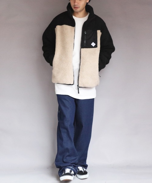 ８(eight)（エイト）の「ボアブルゾン（ブルゾン・メンズ・カーキ/ライトパープル/その他1/その他2/その他3/ベージュ/その他4/ホワイト/ダークグリーン・MEDIUM/X-LARGE/LARGE）」の22枚目の写真