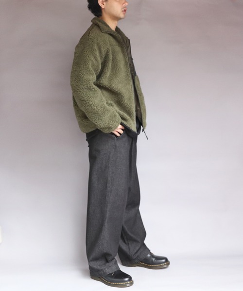 ８(eight)（エイト）の「ボアブルゾン（ブルゾン・メンズ・カーキ/ライトパープル/その他1/その他2/その他3/ベージュ/その他4/ホワイト/ダークグリーン・MEDIUM/X-LARGE/LARGE）」の17枚目の写真