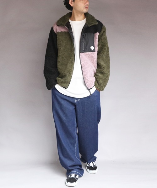 ８(eight)（エイト）の「ボアブルゾン（ブルゾン・メンズ・カーキ/ライトパープル/その他1/その他2/その他3/ベージュ/その他4/ホワイト/ダークグリーン・MEDIUM/X-LARGE/LARGE）」の12枚目の写真