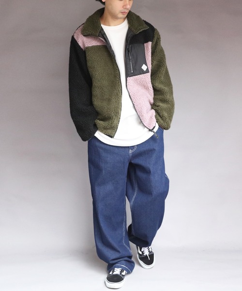 ８(eight)（エイト）の「ボアブルゾン（ブルゾン・メンズ・カーキ/ライトパープル/その他1/その他2/その他3/ベージュ/その他4/ホワイト/ダークグリーン・MEDIUM/X-LARGE/LARGE）」の13枚目の写真