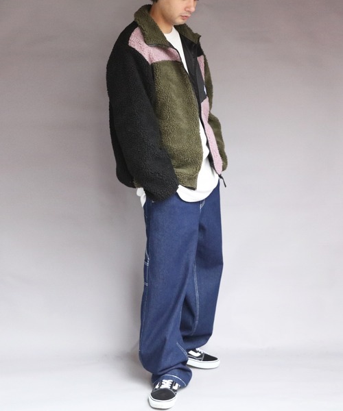 ８(eight)（エイト）の「ボアブルゾン（ブルゾン・メンズ・カーキ/ライトパープル/その他1/その他2/その他3/ベージュ/その他4/ホワイト/ダークグリーン・MEDIUM/X-LARGE/LARGE）」の14枚目の写真