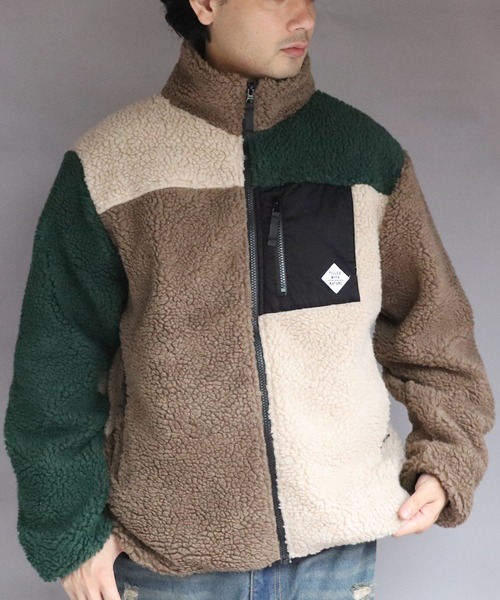 ８(eight)（エイト）の「ボアブルゾン（ブルゾン・メンズ・カーキ/ライトパープル/その他1/その他2/その他3/ベージュ/その他4/ホワイト/ダークグリーン・MEDIUM/X-LARGE/LARGE）」の15枚目の写真