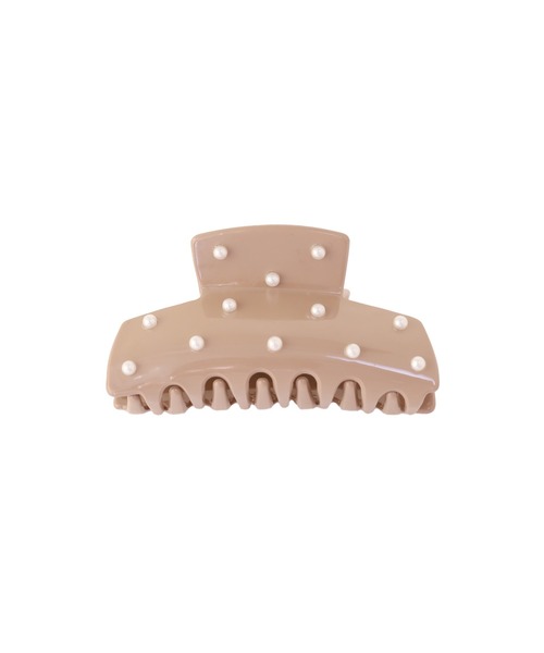 MIELI INVARIANT(ミエリインヴァリアント)の「Pearl Dot Hair Clip(バレッタ/ヘアクリップ・レディース・ブラック/アイボリー/グレイッシュベージュ・FREE)」の9枚目の写真