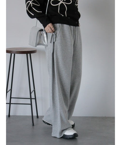 ehka sopo（エヘカソポ）の「レースアップスウェットパンツ（その他パンツ・レディース・ブラック/グレー/キナリ・F）」の16枚目の写真