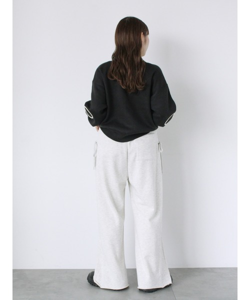 ehka sopo（エヘカソポ）の「レースアップスウェットパンツ（その他パンツ・レディース・ブラック/グレー/キナリ・F）」の5枚目の写真
