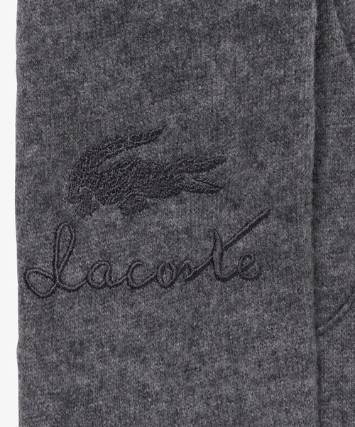 LACOSTE(ラコステ)の「ブレンドウールジャージグローブ タッチパネル対応(手袋・レディース・ブラック/グレー/ダークネイビー・FREE)」の7枚目の写真