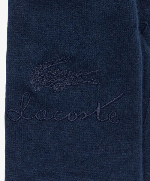 LACOSTE(ラコステ)の「ブレンドウールジャージグローブ タッチパネル対応(手袋・レディース・ブラック/グレー/ダークネイビー・FREE)」の9枚目の写真