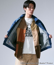 Johnbull（ジョンブル）の「【rebear by Johnbull】パッチワークノーカラージャケット（ノーカラージャケット）」