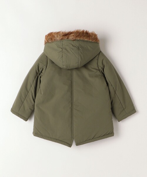 SHIPS Colors（シップス カラーズ）の「SHIPS Colors:〈手洗い可能〉 パディング モッズ コート (90~140cm)（モッズコート・キッズ・オリーブ/ブルー・100/110/120/130/140/90）」の5枚目の写真