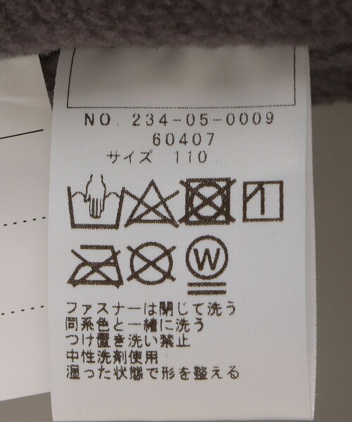 SHIPS Colors（シップス カラーズ）の「SHIPS Colors:〈手洗い可能〉 パディング モッズ コート (90~140cm)（モッズコート・キッズ・オリーブ/ブルー・100/110/120/130/140/90）」の16枚目の写真