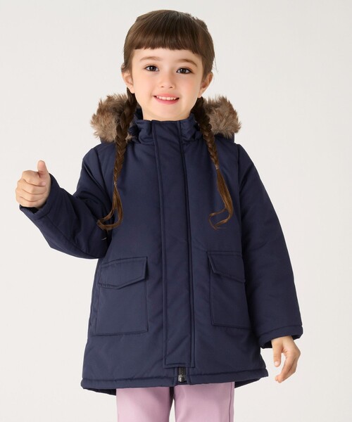 SHIPS Colors（シップス カラーズ）の「SHIPS Colors:〈手洗い可能〉 パディング モッズ コート (90~140cm)（モッズコート・キッズ・オリーブ/ブルー・100/110/120/130/140/90）」の18枚目の写真