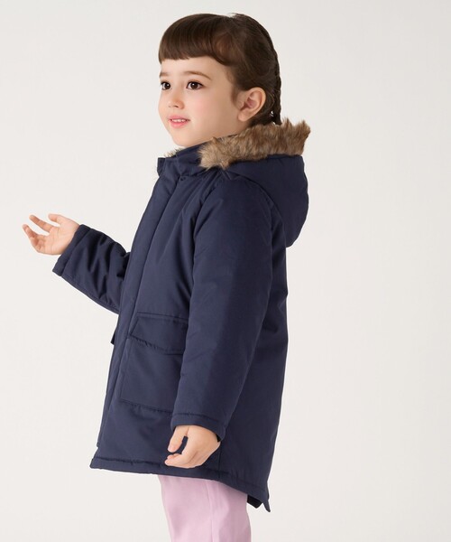 SHIPS Colors（シップス カラーズ）の「SHIPS Colors:〈手洗い可能〉 パディング モッズ コート (90~140cm)（モッズコート・キッズ・オリーブ/ブルー・100/110/120/130/140/90）」の19枚目の写真