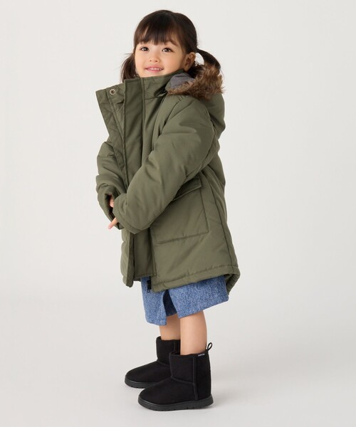 SHIPS Colors（シップス カラーズ）の「SHIPS Colors:〈手洗い可能〉 パディング モッズ コート (90~140cm)（モッズコート・キッズ・オリーブ/ブルー・100/110/120/130/140/90）」の22枚目の写真