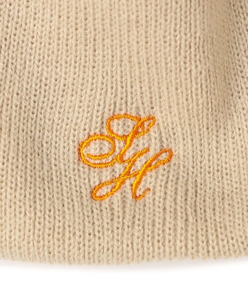 SHIPS（シップス）の「ロゴ 刺しゅう ニット キャップ（ニットキャップ/ビーニー・レディース・ベージュ/ブラック・ONE SIZE）」の11枚目の写真