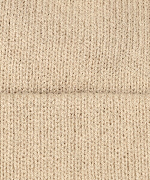 SHIPS（シップス）の「ロゴ 刺しゅう ニット キャップ（ニットキャップ/ビーニー・レディース・ベージュ/ブラック・ONE SIZE）」の12枚目の写真