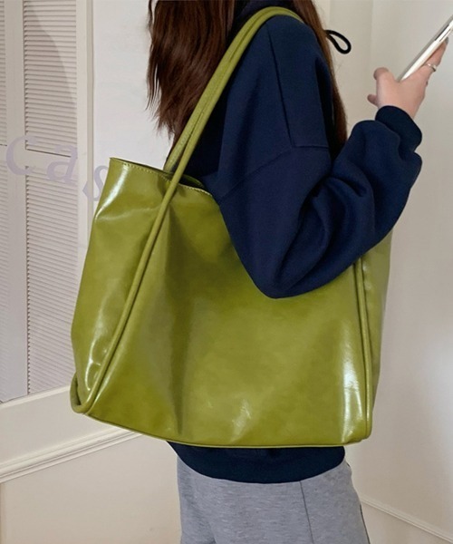 Miniministore(ミニミニストア)の「トートバッグ レディース 大容量 PU(トートバッグ・レディース・ブラック/ホワイト/ライトグリーン/ダークブラウン・FREE)」の10枚目の写真