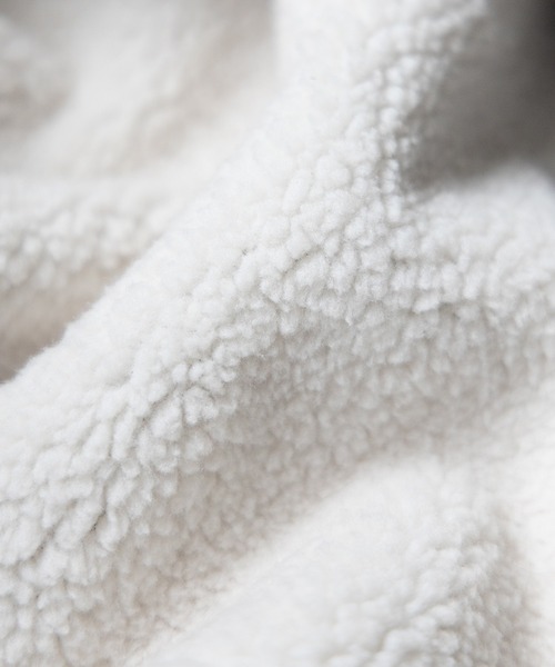 【 ２color 】スタンドカラーソフトライトムートンジャケット ／ stand collar soft light mouton jacket（ムートンコート）｜me+em select（ミームセレクト）