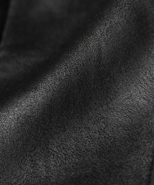 【 ２color 】スタンドカラーソフトライトムートンジャケット ／ stand collar soft light mouton jacket（ムートンコート）｜me+em select（ミームセレクト）