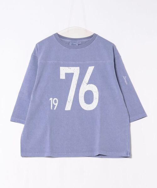ＪＵＧＬＡＮＳ（ユグランス）の「【GEM SPORT WEAR】1976 FOOTBALL TEE/プリントTシャツ/フットボール（Tシャツ/カットソー・メンズ・グリーン/オフホワイト/ブルー/ネイビー/ブラック・S/M/L）」の5枚目の写真
