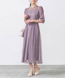 SETUP7（セットアップセブン）の「【metoi】シフォン切り替えレースドレス 結婚式 二次会 パーティー フォーマル オケージョン（ドレス）」