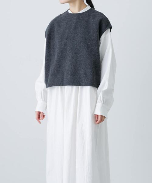 かぐれ（カグレ）の「ナッピングウール2WAYベスト（ベスト）」 - WEAR