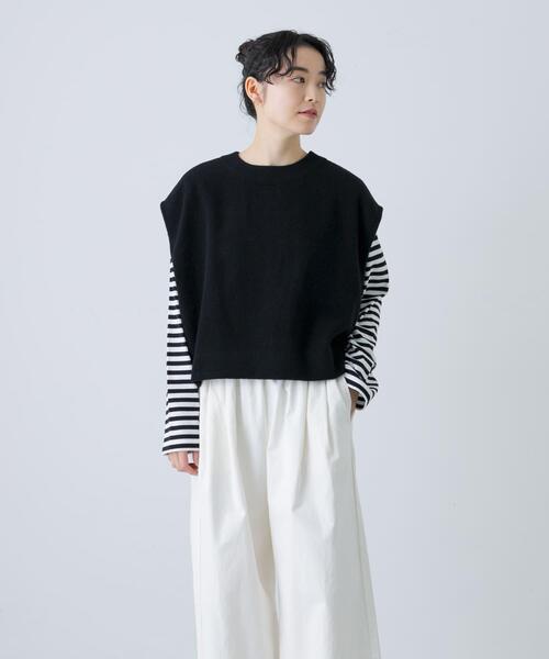 KAGURE かぐれ 2024AW ナッピングウール2WAYベスト かぐれ（カグレ）の「ナッピングウール2WAYベスト（ベスト）」 - WEAR