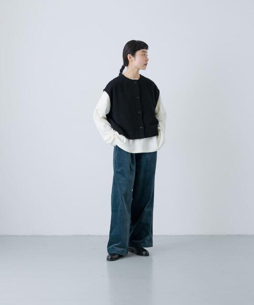 かぐれ（カグレ）の「ナッピングウール2WAYベスト（ベスト）」 - WEAR