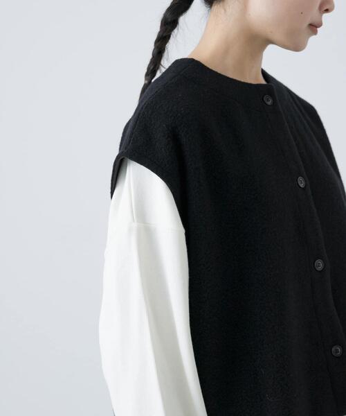 かぐれ（カグレ）の「ナッピングウール2WAYベスト（ベスト）」 - WEAR
