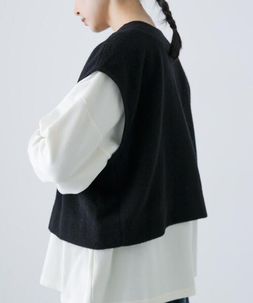 かぐれ（カグレ）の「ナッピングウール2WAYベスト（ベスト）」 - WEAR