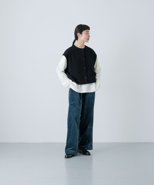 KAGURE かぐれ 2024AW ナッピングウール2WAYベスト KAGURE かぐれ 2024AW ナッピングウール2WAYベスト