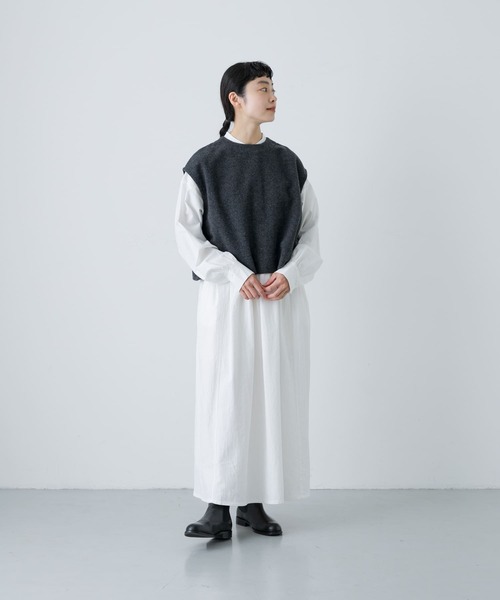 かぐれ】ナッピングウール2wayベスト KAGURE かぐれ 2024AW ナッピング