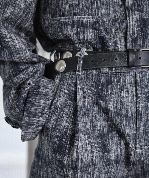 seyto(セイト)の「Scratch pattern wide harf pants / スクラッチパターンプリントワイドハーフパンツ(その他パンツ・メンズ・ブルー/ブラック・0/3/2/1)」の16枚目の写真