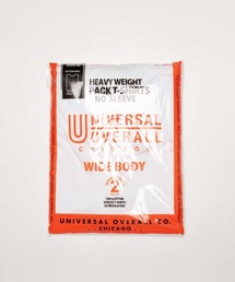 UNIVERSAL OVERALL（ユニバーサルオーバーオール）の「WIDE HEAVY 2P PACKS NO SLEEVE TEE / 2枚セット パックTシャツ（Tシャツ/カットソー）」