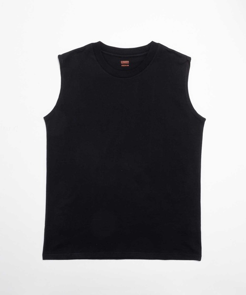 UNIVERSAL OVERALL(ユニバーサルオーバーオール)の「WIDE HEAVY 2P PACKS NO SLEEVE TEE / 2枚セット パックTシャツ(Tシャツ/カットソー・メンズ・ブラック/ホワイト・M/L/S)」の5枚目の写真