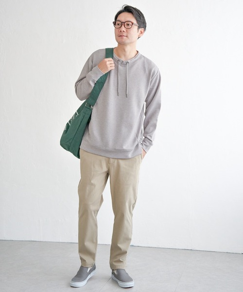 ikka（イッカ）の「【抗菌防臭／吸水速乾】GOKU楽ダンボールルーイカラー（スウェット・メンズ・エメラルドブルー/ホワイト/グレー/ネイビー・XL/L/M/S）」の15枚目の写真