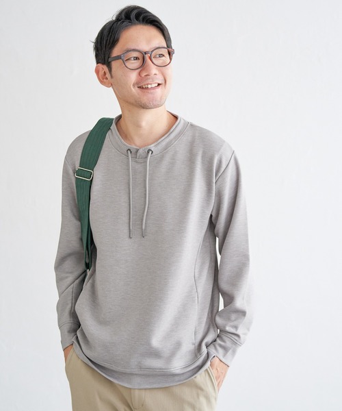 ikka（イッカ）の「【抗菌防臭／吸水速乾】GOKU楽ダンボールルーイカラー（スウェット・メンズ・エメラルドブルー/ホワイト/グレー/ネイビー・XL/L/M/S）」の16枚目の写真