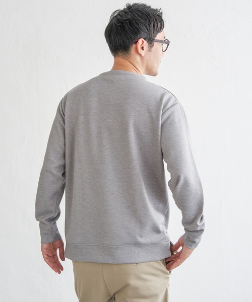ikka（イッカ）の「【抗菌防臭／吸水速乾】GOKU楽ダンボールルーイカラー（スウェット・メンズ・エメラルドブルー/ホワイト/グレー/ネイビー・XL/L/M/S）」の17枚目の写真