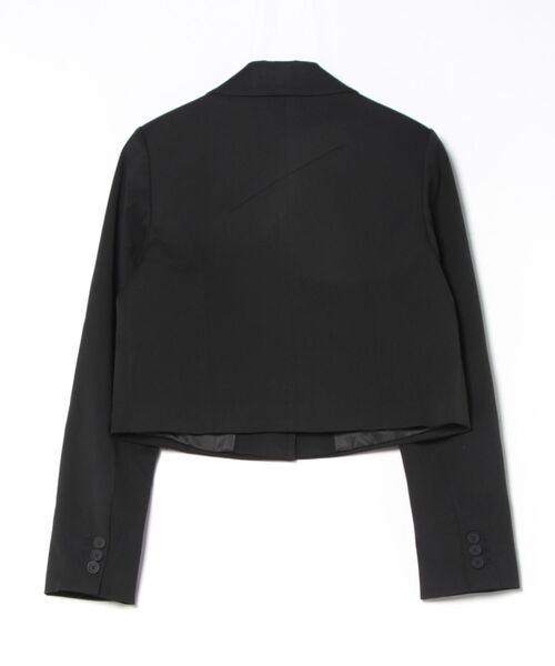 ALLSAINTS(オールセインツ)の「SHORES CROPPED RELAXED FIT BLAZER | SHORES クロップド リラックス フィット ブレザー(テーラードジャケット・レディース・ブラック・10/6/8/4)」の6枚目の写真