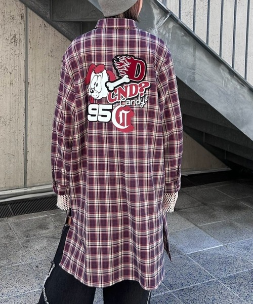 CND PATCHED SHIRT ワンピース（シャツワンピース）｜Candy Stripper（キャンディストリッパー）