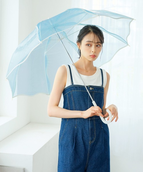 Wpc.（ダブリュピーシー）の「［ビニール傘］ウェービーアンブレラ Wpc. 雨傘 長傘（長傘・レディース・オフホワイト/ブルー/ブラウン/イエロー/ラベンダー・FREE）」の6枚目の写真