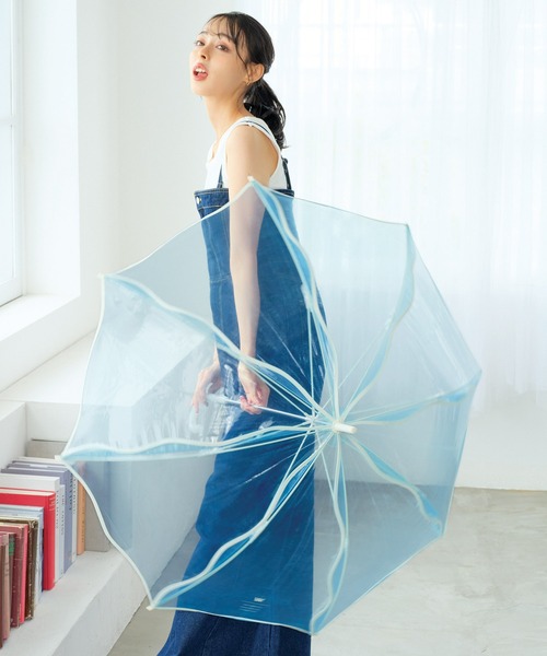 Wpc.（ダブリュピーシー）の「［ビニール傘］ウェービーアンブレラ Wpc. 雨傘 長傘（長傘・レディース・オフホワイト/ブルー/ブラウン/イエロー/ラベンダー・FREE）」の7枚目の写真